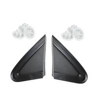 Cubierta Espejo Lateral 6Q0853273A 6Q085327 Cubierta Triangular De Ala Exterior Embellecedor De Espejo Retrovisor Para VW Para Polo 4 9N Sedan Vento 2006 2007-2010 Tapa Espejo Retrovisor(BLACK 1 Pair)
