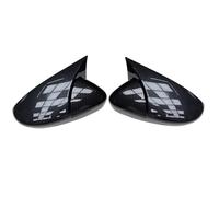 Cubierta espejo lateral Cubierta De Espejo Bat Para Scirocco Cubierta De Espejo Negro Piano 2 Piezas Izquierda Y Derecha 2008-2017(1 set Carbon pattern)