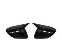 Cubierta espejo retrovisor Para Mazda 3 para Axela 2009 2010 2011 2012 2013 Cubierta retrovisor Tapa alerón Carcasa exterior Embellecedor Aspecto carbono Retrovisor Cubierta(Bright black)