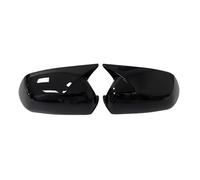 Cubierta espejo retrovisor Para VW Polo 2005 2006 2007 2008 2009 Cubierta Coche Tapa Del Alerón Puerta Carcasa Exterior Embellecedor ABS Retrovisor Cubierta(Gloss Black)