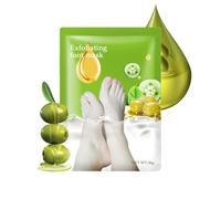 Cubierta exfoliante para pies, suavizante hidratante iluminador, máscara de pies para mujeres y hombres, reparación de belleza, hidratación en casa, salón, diario, viajes nocturnos