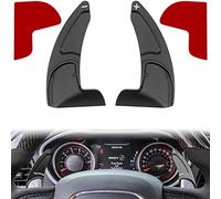 Cubierta extendida para palanca de cambios para volante para Dodge Challenger Charger Durango RT y Scat Pack 2015-2024, para Jeep Grand Cherokee 2014-2021, accesorios de interior 2 unidades, Negro