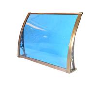 Cubierta extensible de aluminio para exteriores para patio y jardín, para puerta delantera, balcón, porche, ventana (60 x 290 cm)