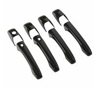 Cubierta exterior para manija de puerta para Dodge Durango 2013 2014 con 2 botones, color negro brillante