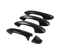 Cubierta exterior para manija de puerta para Mercedes C E para GLC, GLB, A, B, GLE, GLS, CLA, GLA, Clase W213, W205, X253, 2016-2020 (patrón de fibra de carbono)