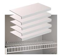 Cubierta extraíble de PVC para estantería de alambre, acabado de aspecto de madera para organización de despensa y armario