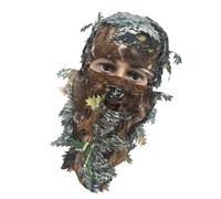 Cubierta facial de hojas - El toldo del bosque disfraza el manto, velo de cubierta de camuflaje, escudo de perfil oculto, máscaras de escena natural, capa de terreno salvaje | Ideal para caza