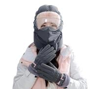 Cubierta facial de invierno para esquí - protección para sombrero, guantes bufanda y gafas, cubierta de cara impermeable al viento, para clima frío, esquí, motocicleta, mujeres y hombres Snowboard