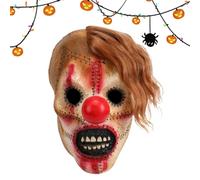 Cubierta facial de látex de Halloween-Cubierta facial de de Halloween, Cosplay de aterrador de látex | Buena elasticidad, artículos decorativos para festivales, cosplay, espect