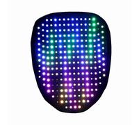 Cubierta Facial Luminosa LED, Detección de Gestos, Unisex, Recargable, Electrónica, Brillante, Cubierta Facial para Fiesta de Festivales de Cosplay, Máscara Transformadora para