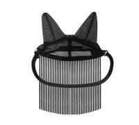 Cubierta facial simple y ventilada hecha de tela de polipropileno flexible para una mejor ventilación y comodidad, cómoda cubierta de defensa de moscas de red negra