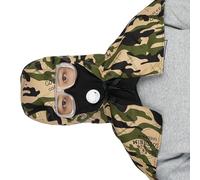 Cubierta facial transpirable y segura, diseño resistente al viento, protector ocular integrado para sitios industriales y entornos de arena, campanas de soldadura, tela resistente a la arena