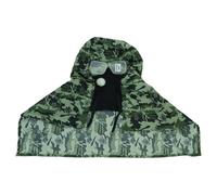 Cubierta facial transpirable y segura, diseño resistente al viento, protector ocular integrado para sitios industriales y entornos de arena, campanas de soldadura, tela resistente a la arena