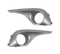 Cubierta Faro Antiniebla Carcasa Parachoques Delantero Parrilla Conducción Coche Para Toyota Para Highlander 2012 2013 2014(Plata 1 par)