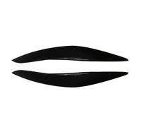 Cubierta Faro Coche Embellecedor De Ceja Tapa De Faro Delantero De Coche para B&MW Serie 5 F10 F11 2011 2012 2013 2014(Gloss Blcak)