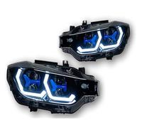 Cubierta Faro Conjunto Lente Proyector Faro Para F30 F31 2013-2019 F35 Serie 3 320i 325i DRL Angel Eye Accesorios Automotrices Luces Coche(For Xenon)