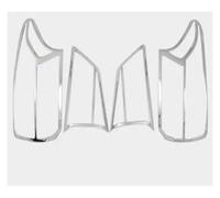 Cubierta Faro Lente Coche Cubierta Para Outlander 2016 2017 2018 2019 2020 ABS Cromado Faro Trasero Luz Trasera Cubierta Decoración(Rear headlight)