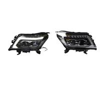 Cubierta Faros Coche Para Nissan Para Navara Para NP300 2015-2020 Faros DRL Luz Diurna LED Bi Xenon Bombilla Antiniebla Accesorio Coche Lámpara Cabeza(LED low bulbs)
