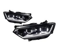 Cubierta Faros Coche Piezas Luces Coche Para VW Para Passat B8 EU-Spec 2016-2019 Faros Delanteros Tipo U Doble Faro LED Proyector Dual 2 Uds Carcasa Faro