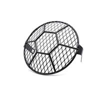 Cubierta Faros Motocicleta Protector De Faro De Motocicleta De 7 Pulgadas Cubierta De Malla De Metal Para Lámpara De Luz De Motocicleta Máscara De Rejilla Parrilla de faro de moto(H)