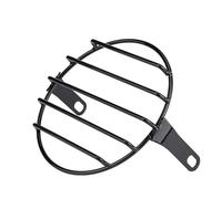 Cubierta Faros Motocicleta Protector De Faro De Motocicleta De 7 Pulgadas Cubierta De Malla De Metal Para Lámpara De Luz De Motocicleta Máscara De Rejilla Parrilla de faro de moto(E)