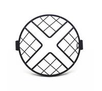 Cubierta Faros Motocicleta Protector Faro De Motocicleta De 7 Pulgadas Cubierta Malla Metal Para Lámpara Luz Motocicleta Máscara Rejilla Parrilla de faro de moto(A)