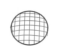 Cubierta Faros Motocicleta Protector Faro De Motocicleta De 7 Pulgadas Cubierta Malla Metal Para Lámpara Luz Motocicleta Máscara Rejilla Parrilla de faro de moto(C)