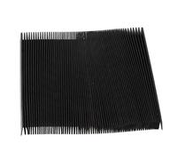 Cubierta flexible de fuelle de acordeón para fresadora, para riel guía CNC, paño protector de polvo de órgano, tela a prueba de agua de alta resistencia, negro, plegable (150 mm)
