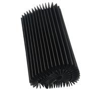 Cubierta flexible de fuelle de acordeón para fresadoras CNC, protector de tornillo de riel de tela a prueba de 3 pulgadas, ancho de plegado de 1,5 m, longitud extendida de 130-300 mm, opciones de