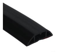 Cubierta flexible de PVC para evitar peligros asociados con cables sueltos en entornos domésticos (negro)