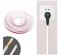 Cubierta for Cables de extensión, ocultador de Cables de Pared, Cubierta Flexible for Ocultar Cables, Protector de Cables(8M)