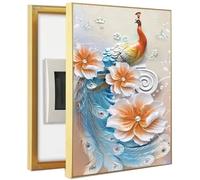 Cubierta for caja de fusibles, cubierta for gabinete, panel eléctrico, marco de aluminio, pintura decorativa de pared, medidor de electricidad oculto (tamaño: 50 x 60 cm, color: alto)(E,50x60cm)