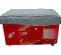 Cubierta for Congelador Impermeable, for Frigorífico, Refugio for Refrigerador, Algodón Aislado Con Protección UV for Vitrinas(Gray,32x45cm/12.6x17.7in)