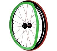 Cubierta for silla de ruedas deportiva con rueda trasera de 24 pulgadas, 1 par de cubiertas for llanta de empuje for silla de ruedas, cubierta de silicona for empuje manual, mejora el agarre y la trac