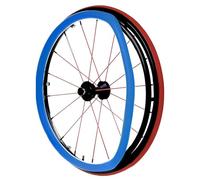 Cubierta for silla de ruedas deportiva con rueda trasera de 24 pulgadas, 1 par de cubiertas for llanta de empuje for silla de ruedas, cubierta de silicona for empuje manual, mejora el agarre y la trac