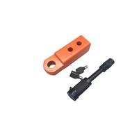 Cubierta gancho remolque 18000 Libras 2 Pulgadas Brazo Enganche Grillete Receptor Enganche Ganchos Remolque Barra Remolque Con Dos Orificios Ajuste Paso Fila Cubierta gancho remolque(Naranja)