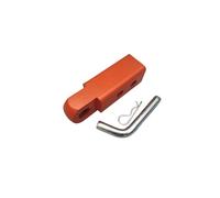 Cubierta gancho remolque 18000 Libras 2 Pulgadas Brazo Enganche Grillete Receptor Enganche Remolque Ganchos Barra Remolque Con Dos Orificios Ajuste Paso Fila Cubierta gancho remolque(Naranja)