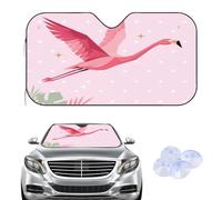 Cubierta geométrica para parabrisas de flamenco rosa, cubierta para parabrisas de coche para invierno, accesorios de coche, protector contra heladas, nuevo conductor, protector para parabrisas de