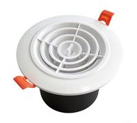 Cubierta giratoria para el viento, ventilación de techo de pared ABS resistente a la intemperie con cuchillas en ángulo para baño, secadora, ático, cocina, escape, ventilación de aire extraíble (100