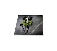 Cubierta gris de vitrocerámica - placa de corte, 1 pieza, 60 x 52 hierbas - tabla de protección contra salpicaduras, protector de vidrio de seguridad