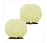 Cubierta gruesa no tejida para protección contra heladas para aislamiento de invierno al aire libre, 73/96/116 pulgadas de diámetro, beige, paquete de 2 (116 pulgadas)