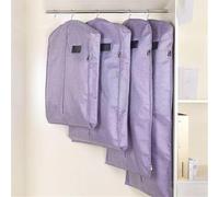 Cubierta gruesa tridimensional para colgar ropa, cubierta de almacenamiento multifuncional, abrigo, traje, cubierta de protección de boda, bolsa con cremallera visible semitransparente, guerra (tamaño