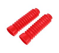 Cubierta Horquilla Delantera Roja de Goma para Moto Off-Road | Protección para Tubos Delanteros, Reduce Mantenimiento y Cuida Retenes, para Conducción Diaria y Taller