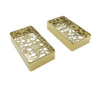 Cubierta hueca para pastilla, funda protectora profesional con textura de latón para guitarra grabada artísticamente