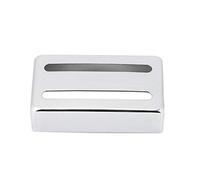 Cubierta Humbucker, Alta Calidad Latón Plateado con Dos Ranuras, Tapa de Pastilla Guitarra Eléctrica para Músicos Profesionales, Aficionados y Estudios de Grabación