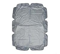 Cubierta impermeable 420D para columpio con sistema de fijación fácil para uso en exteriores (142 x 120 x 18 cm, gris)