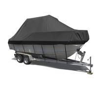 Cubierta impermeable 420D resistente al agua para barcos de 11 a 27 pies, resistente a la intemperie y al viento, protección de tela Oxford para lubina y runabout 14 x 16 pies (530 x 290 cm)