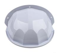 Cubierta impermeable de ABS para cámaras de seguridad al aire libre, escudo protector resistente a la intemperie con visibilidad clara, fácil instalación, blanco (1 unidad)