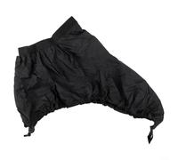 Cubierta impermeable de nailon 420D para canoa, barco, cubierta de cubierta con correas elásticas ajustables para un ajuste seguro y resistente al polvo (negro M)