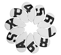 Cubierta impermeable de neopreno para palos de golf de hierro para palos de golf, cubiertas de hierro para palos de golf, cubiertas de cuñas de hierro de 10 piezas (blanco)